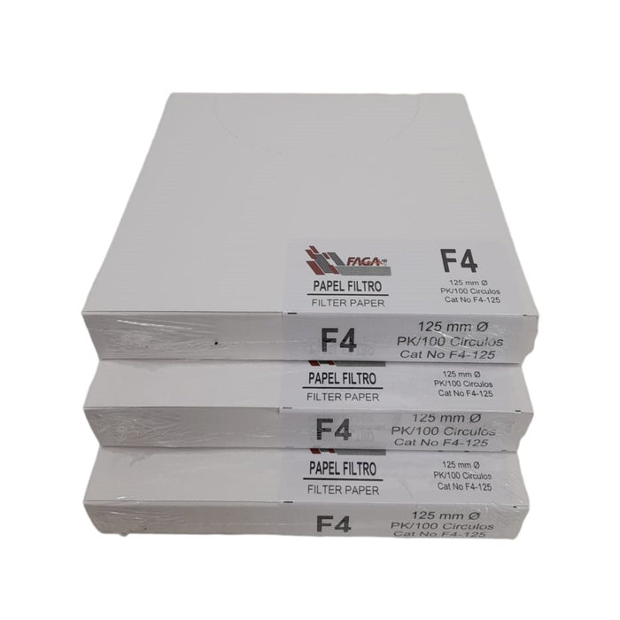 3F4-125 - Paquete De 3 Papel Filtro Cualitativo F4-125 C/100 ID-1409