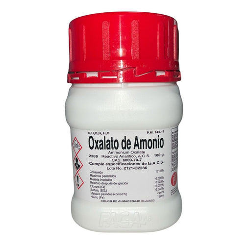 2286-100 - Oxalato De Amonio R. A. De 100G ID-2517