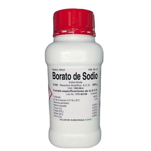 2100-500 - Borato De Sodio R. A. De 500 G ID-3403