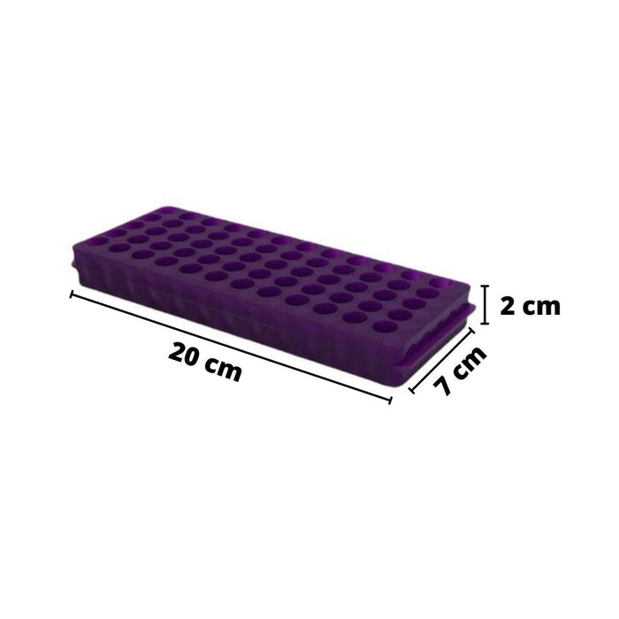 3Sptc215 Morado - Gradilla Para Microtubos De 0.5Ml, 1.5Ml Y 2Ml Paq C/3 ID-4861