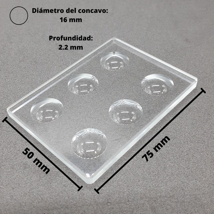 Poc6 - Portaobjeto 6 Cavidades Para Microscopio ID-4242