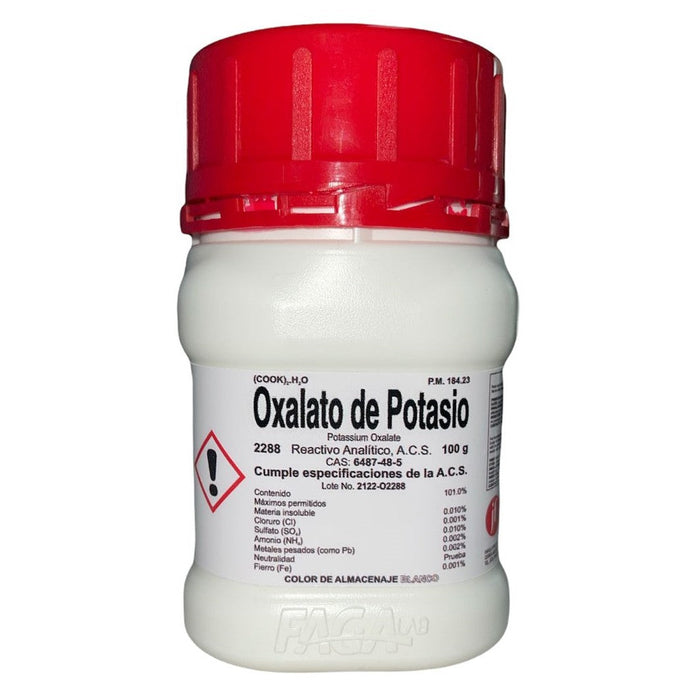 2288-100 - Oxalato De Potasio R. A. De 100 G ID-2527