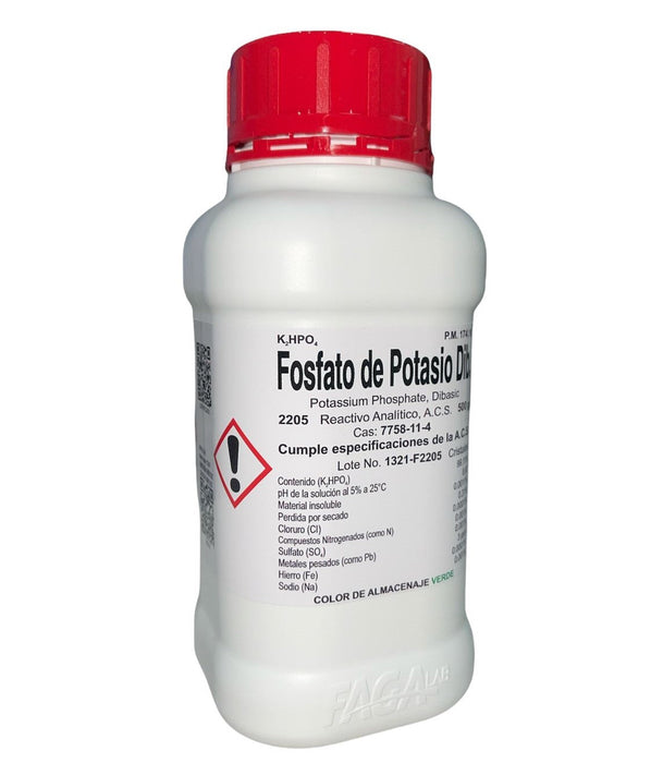 2205-500 - Fosfato De Potasio Dibasico R. A. De 500 G ID-3701