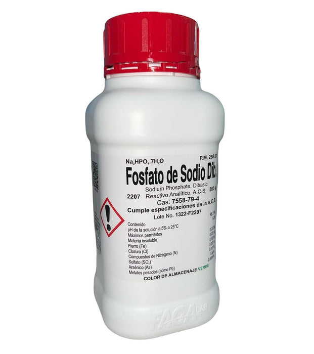 2207-500 - Fosfato De Sodio Dibásico R. A. De 500 G ID-3726