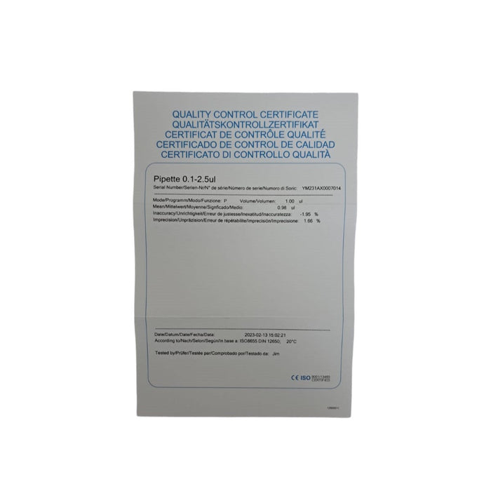 Micropipeta Dlab 0.1-2.5 Ul Autoclavable ID-2479536