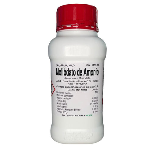 2260-500 - Molibdato De Amonio R. A. De 500 G ID-2399