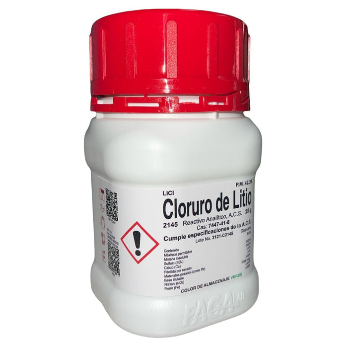 2145-25 - Cloruro De Litio R. A. De 25 G ID-3538