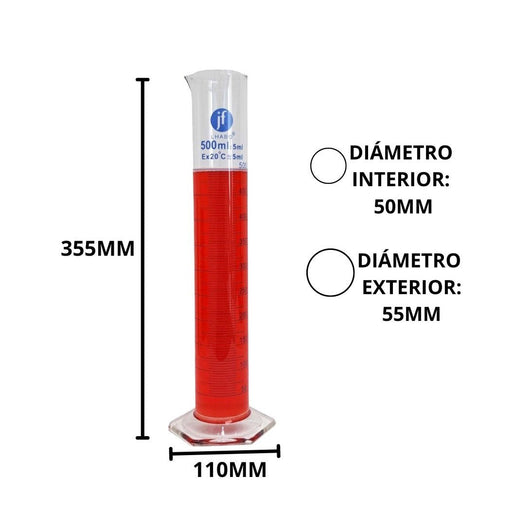 1601H-500 - Probeta Graduada De Vidrio 500Ml Clase A ID-5219