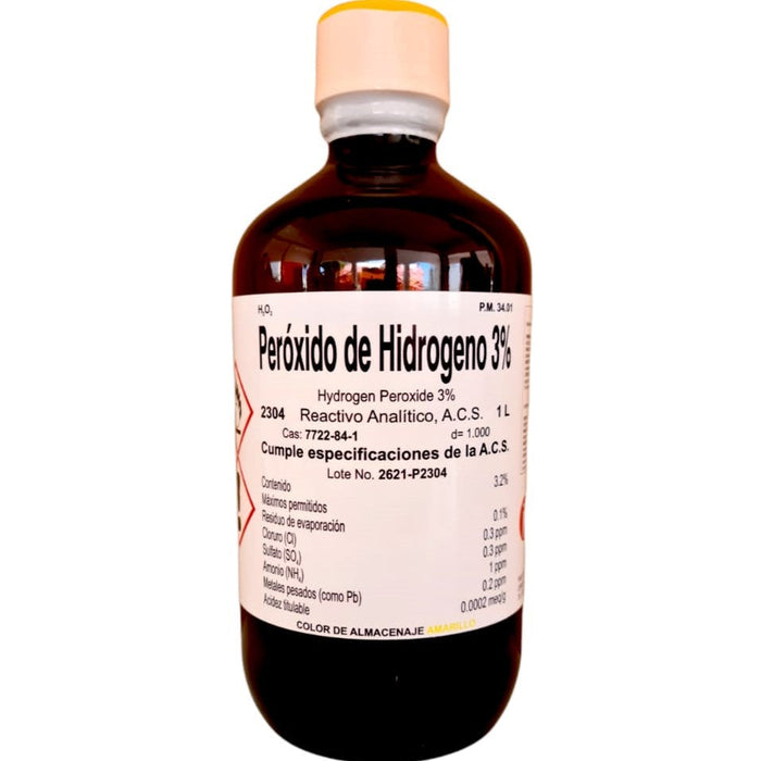 2304-1000 - Peroxido De Hidrogeno 3% 1 Litro ID-1799