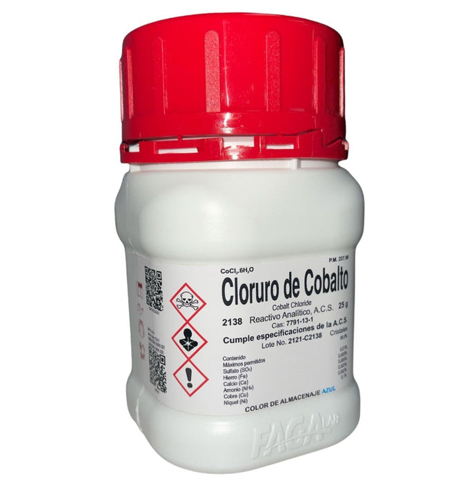 2138-25 - Cloruro De Cobalto R. A. De 25G ID-3254