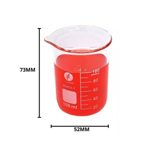 11016-100 - Vaso Precipitado De Vidrio 100 Ml Paq C/6 ID-5353