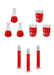 Juego De 9 Piezas Matraz, Vaso Y Probeta 1000Ml Jf Lhabo ID-2408015