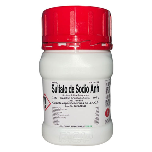 2349-100 - Sulfato De Sodio Anhidro R. A. 100 G ID-2789