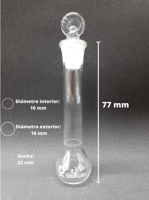 Mv5 - Matraz Volumetrico De Vidrio 5 Ml ID-3875