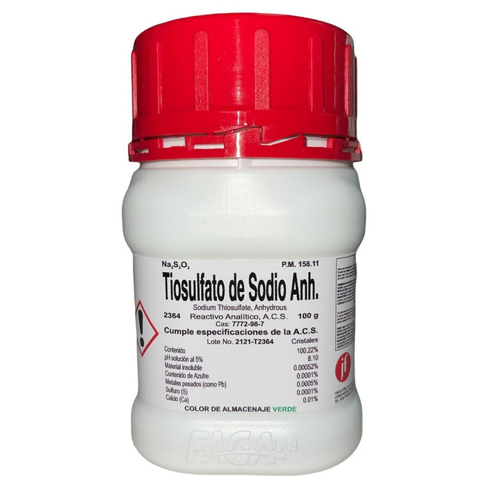 2364-100 - Tiosulfato De Sodio Anhidro R. A. 100 G ID-3215