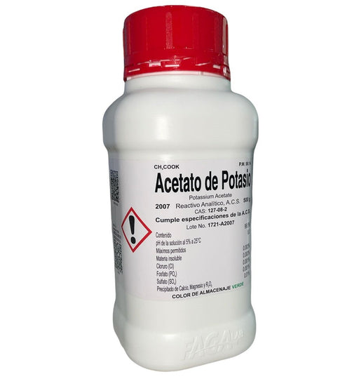 2007-500 - Acetato De Potasio R. A. De 500 G ID-1614