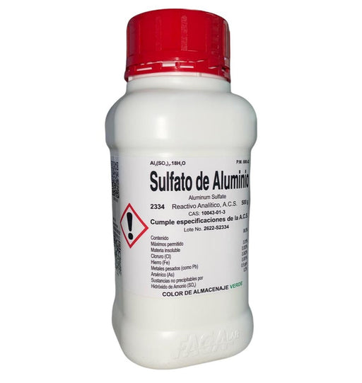 2334-500 - Sulfato De Aluminio R. A. De 500 G ID-2749