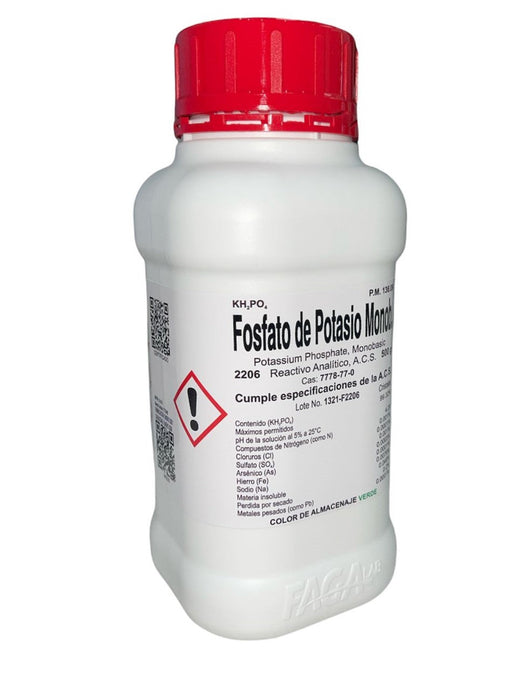 2206-500 - Fosfato De Potasio Monobasico R. A. De 500 G ID-3711