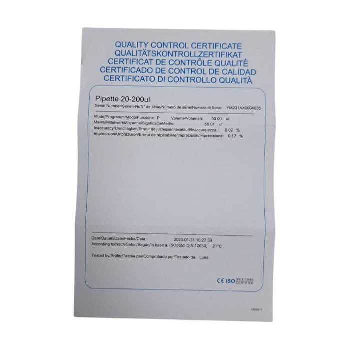 Micropipeta Dlab 20-200 Ul Autoclavable ID-2479565