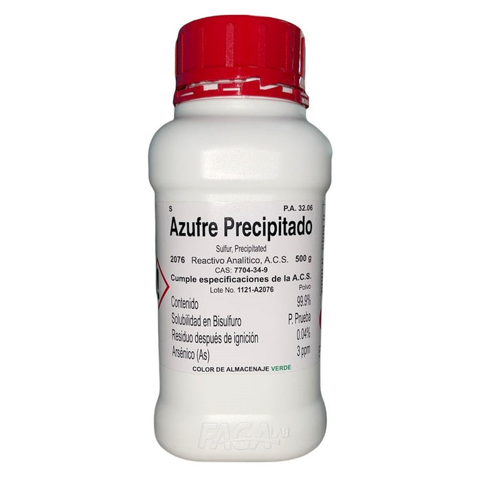 2076-500 - Azufre Precipitado R. A. De 500 G ID-2070