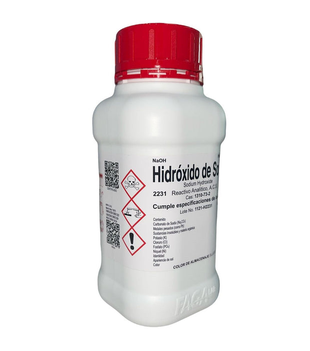 2231-500 - Hidróxido De Sodio (Lentejas) R. A. De 500 G ID-2183