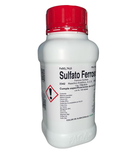 2342-500 - Sulfato Ferroso R. A. De 500 G ID-2810