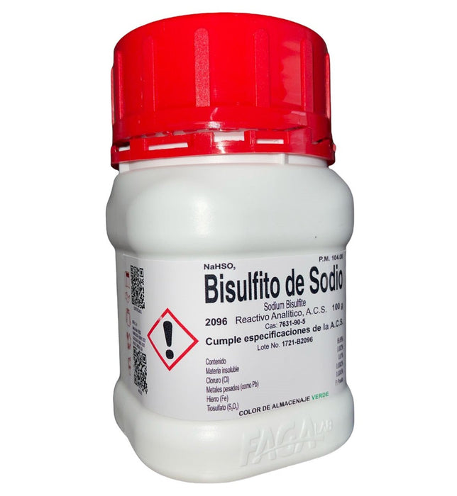 2096-100 - Bisulfito De Sodio R. A. De 100 G ID-3394