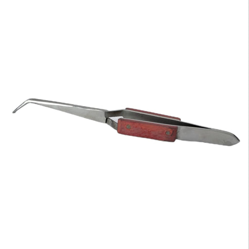 Pinza De Disección Curva C/Mango De Madera Acero Inox 929-C Pakistan ID-1568682