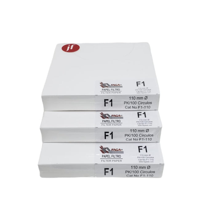 3F1-110 - Paquete De 3 Papel Filtro Cualitativo F1-110 C/100 ID-1429