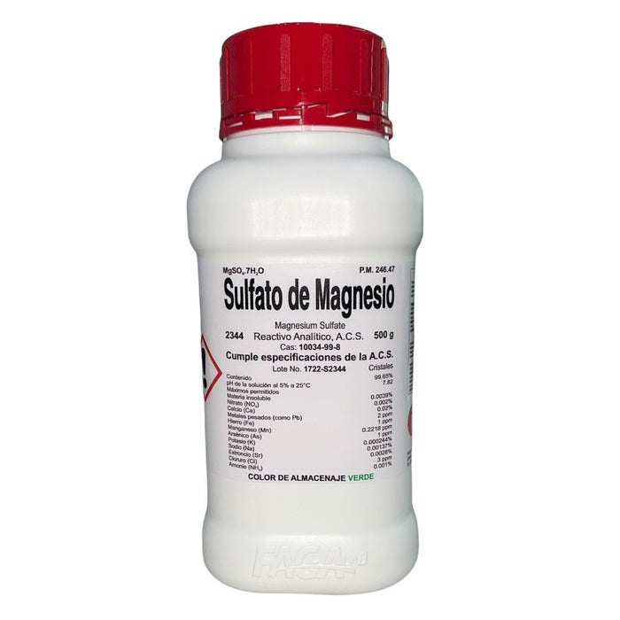 2344-500 - Sulfato De Magnesio R. A. De 500 G ID-2768