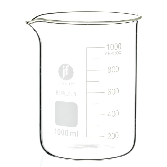 Vaso Precipitado De Vidrio 1000 Ml Paq C/6 Jf Lhabo ID-3681397