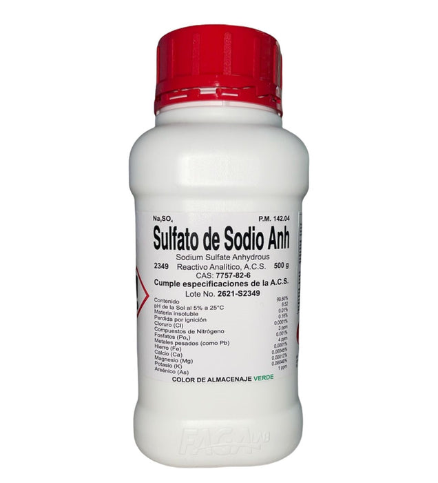 2349-500 - Sulfato De Sodio Anhidro R. A. 500 G ID-2794