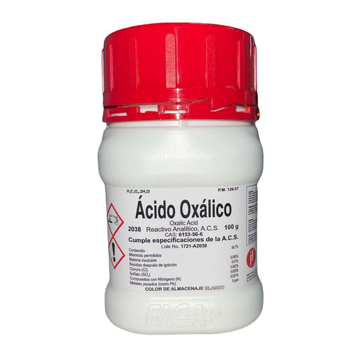 2038-100 - Ácido Oxálico R. A. De 100 G ID-1919