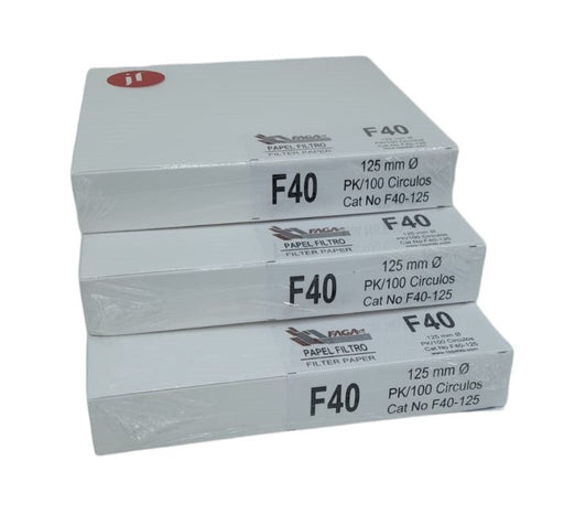 3F40-125 - Paquete De 3 Papel Filtro Cuantitativo F40-125 ID-1518