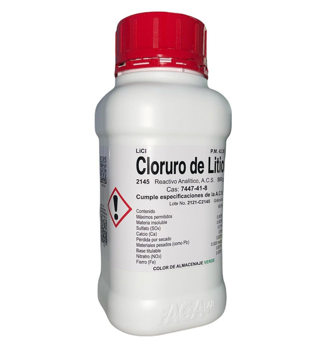 2145-500 - Cloruro De Litio R. A. De 500 G ID-3553