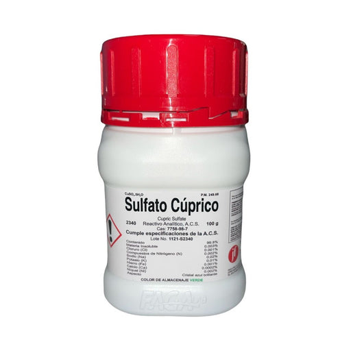 2340-100 - Sulfato Cúprico Pentahidratado R. A. De 100 G ID-2733