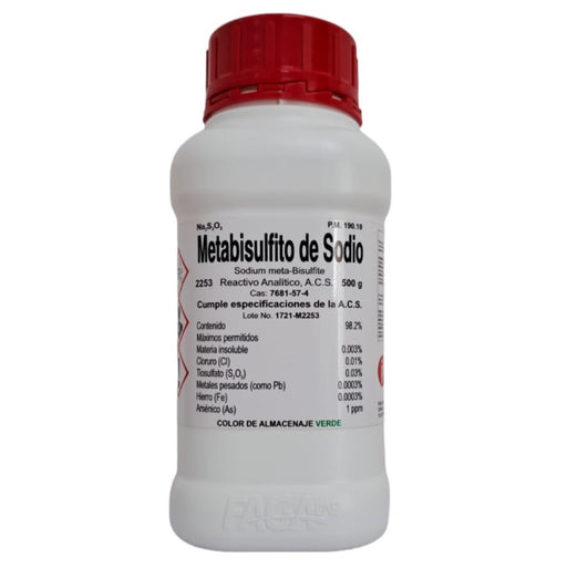 2253-500 - Metabisulfito De Sodio R. A. De 500 G ID-6164