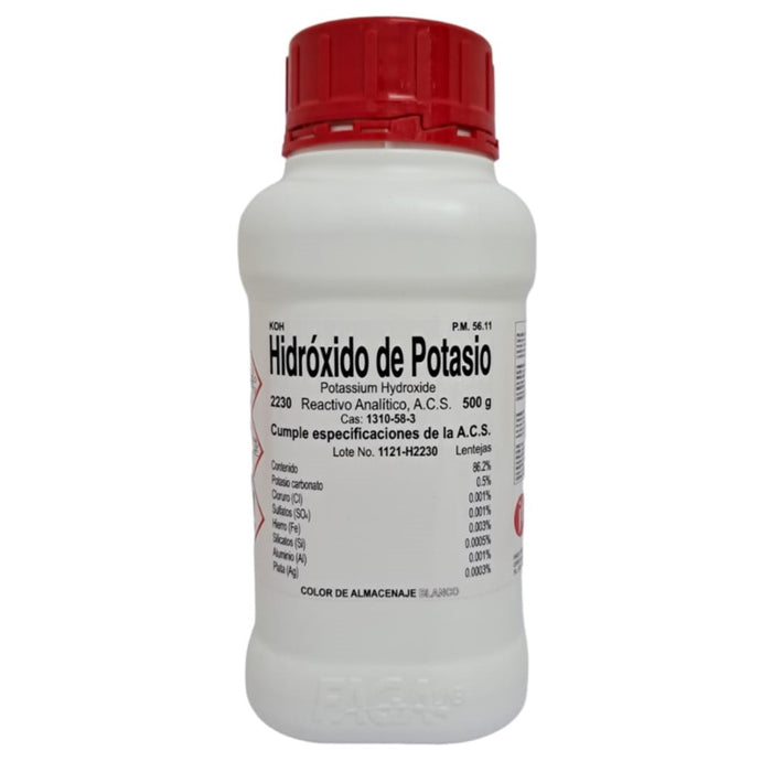 2230-500 - Hidróxido De Potasio (Lentejas) R. A. De 500 G ID-6178